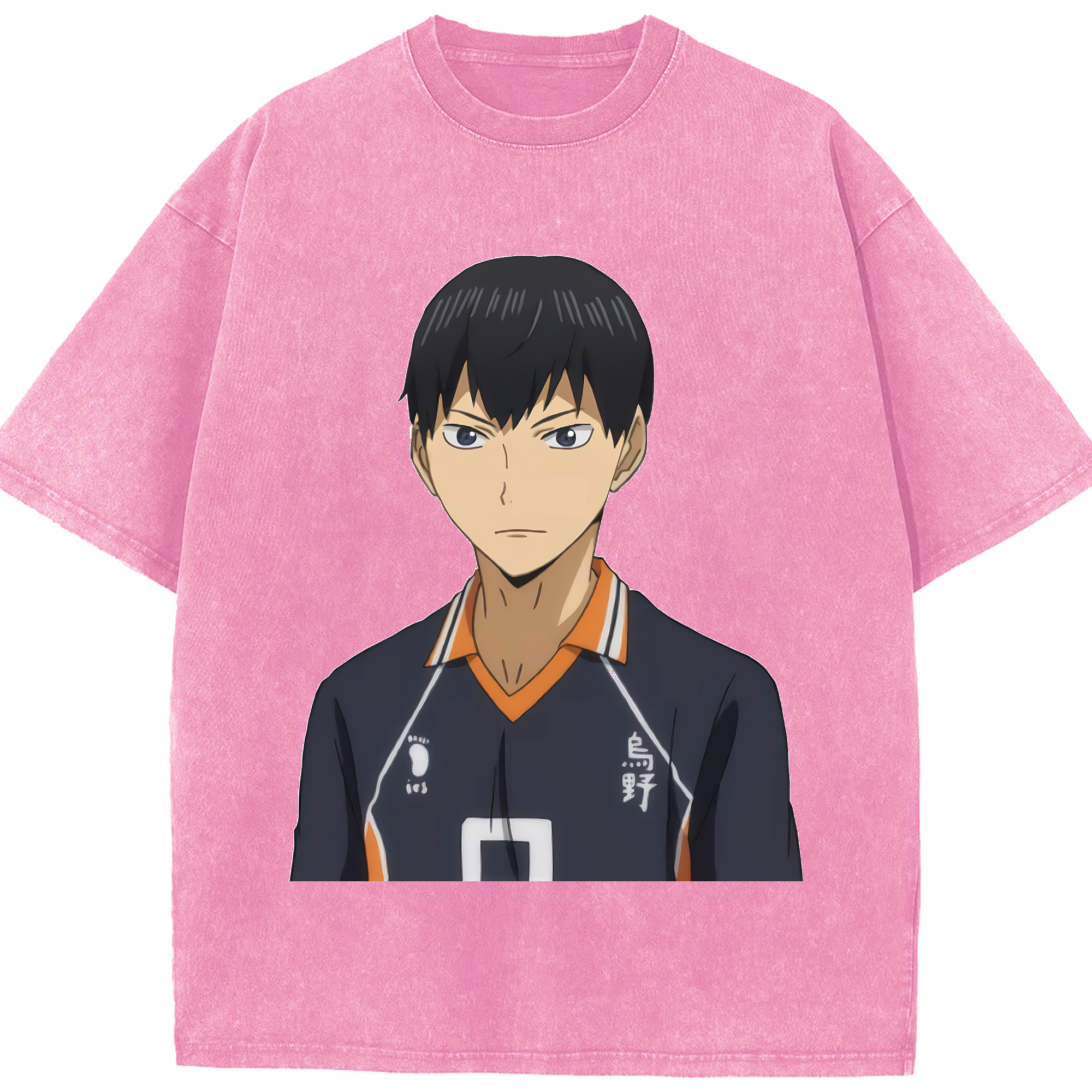 （画像用） ハイキュー!! Haikyu!! 綿100% ヴィンテージ風 半袖Tシャツ（フロントプリント）